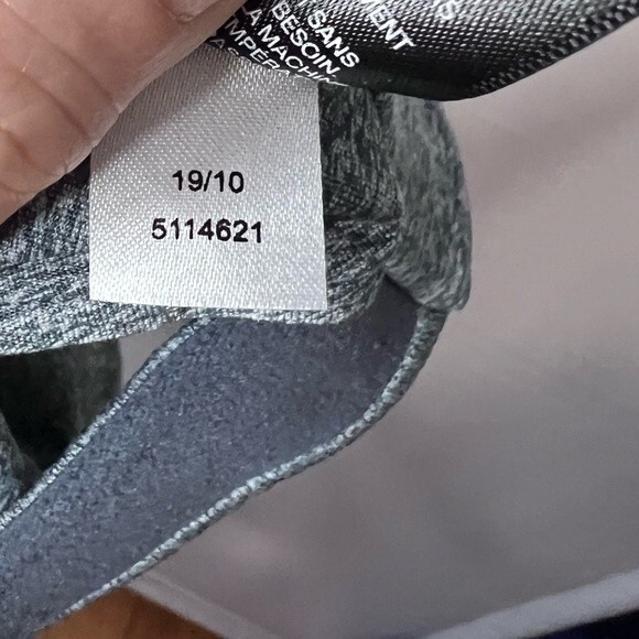 Zella Space Dye Green/Gray Race Back Sports Bra Size Medium - Picture 5 of 8